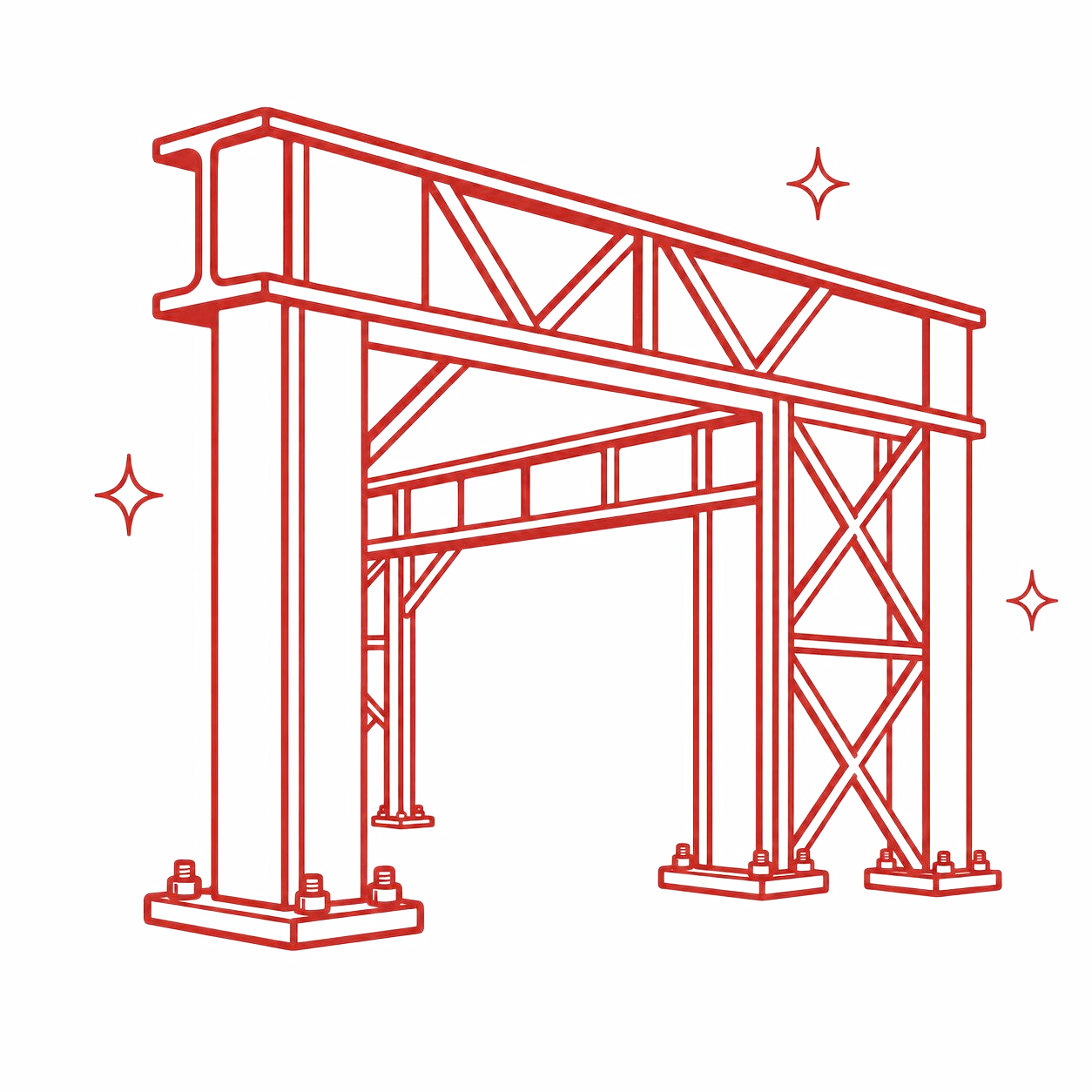 Estructuras metálicas limpias