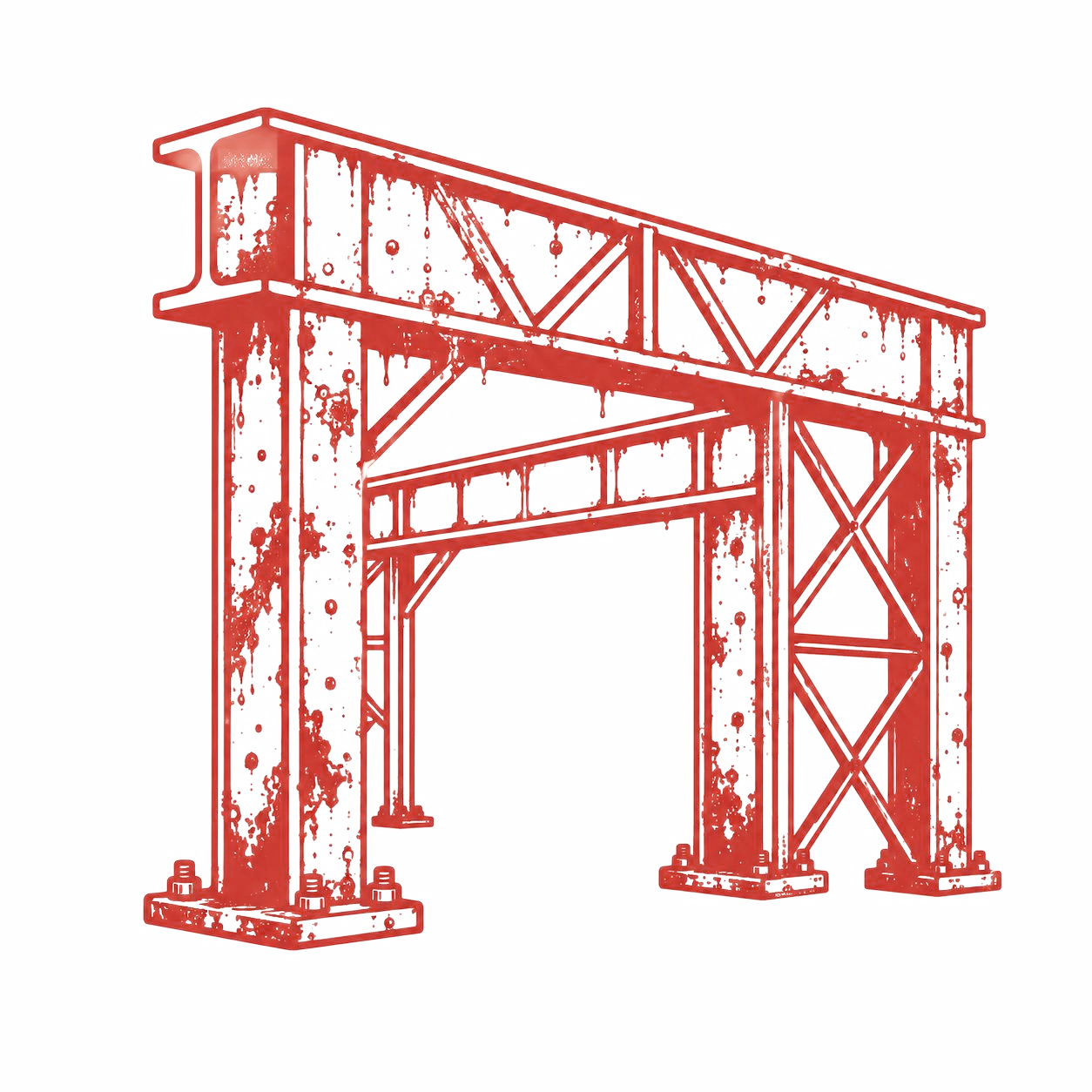 Estructuras metálicas sucias